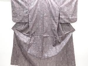 幾何学模様織り出し西陣お召着物